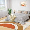 thumbnail image 2 of Simple Boho Rugs For Living Room, Abstract Rainbow Rugs For Bedroom, Ultra Soft Short Pile Machine Washable Carpet For Kids Room Under Kitchen Table Apartment Office, 2 of 7