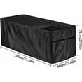 thumbnail image 2 of Housse de Coffre de Terrasse Résistante aux Intempéries, Solution de Rangement Extérieure Robuste avec Boucles Ajustables Coupe-Vent et Fermeture Éclair pour Meubles de Patio, Idéale pour les Zones de Jardin et de Terrasse (130x60x71 cm), 2 of 5