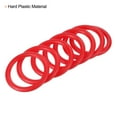 thumbnail image 4 of Uxcell 4cm Plastic Carnival RingToss Rings Hoop Party Favor Game, Red 12 Pack, 4 of 5