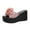 Pink, variant on Fesfesfes Women Slides Matsu Heel Thick Sole Slope Heel Women's Shoes Breathable Slip-on Beach Sandals 7.5(40)