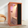 thumbnail image 2 of Genreen 800W portable infrared saunas，1-Person Homlock home Sauna Box for Indoor Outdoor, 2 of 6