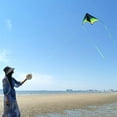thumbnail image 5 of Mint's Colorful Life Delta Kite for Kids & Adults, Extremely Easy to Fly Kite with 2 Ribbons and 300ft Kite String, Best Kite for Beginner, 5 of 7