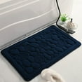 thumbnail image 5 of Unique Bargains Shell Pattern Bath Mat Memory Foam Non-Slip Bath Rugs Dark Blue 16" x 24", 5 of 6
