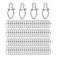thumbnail image 2 of 3x 100 Broches de Pesca, Broche Giratorio de Bloqueo, Conector de Señuelo, Clip de Broche de Pesca de Cambio Rápido Fuerte, Accesorios de Equipo de Pe 3 piezas, 2 of 8