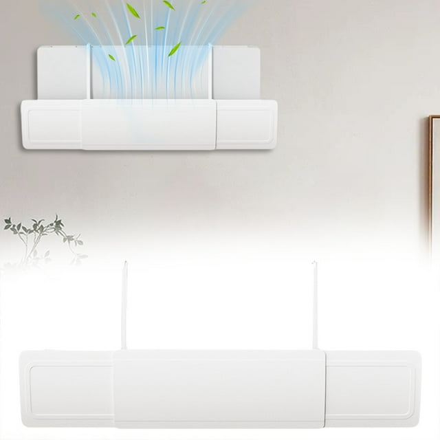 Déflecteur de Vent Universel Réglable pour Climatiseur, Couvercle d'Évent Rétractable, Dirige le Panneau d'Air Frais