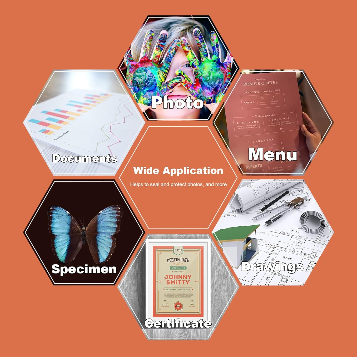 Laminating Sheets, 8.9 x 11.4-Inches Thermal Laminating Pouches, 3 mil Thick, 500-Pack, Clear