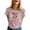 Light Purple, variant on Womens T Shirts Letter Print Graphics Crew Neck Short Sleeve Loose Trendy Casual Tops
