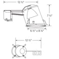 thumbnail image 2 of Elco EL901RICA The Slant System Medium (E26) Remodel Recessed Housing For 6" Trims, 2 of 2