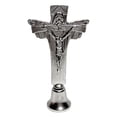 thumbnail image 2 of Estatua de Cruz con base de campana Macarena escultura artesanal colección de metal figura decorativa de escritorio adorno cruzado para decoración de estud Estatua de la Cruz, 2 of 8