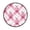 Bows and Wildflowers Pattern, variant on 36.2 Inch Round Floor Mat Strawberry and Pink Polka Carpet Decor Rug for Living Room Bedroom