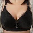 thumbnail image 2 of asdoklhq Bras for Women Womens Plus Size Clearance $5,Women Solid Sexy Push Up Receive Side Bra Fixed Double Shoulder Straps Back Three Rows Of Buckles Non-magnetic and No Steel Ring Underwear, 2 of 3