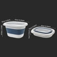 thumbnail image 3 of Dsscvnef Collapsible Laundry Plastic Foldable Up Laundry Hamper Portable Washing Tub With Handle Space Saving Storage Container, 3 of 6