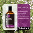 thumbnail image 7 of MAYJAM Thyme Essential Oil 100% Pure for Hair Growth, Skin Care, Aromatherapy, Diffuser, Candle Making (100ml), 7 of 7