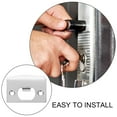 thumbnail image 3 of BESTYASH 2Pcs Reinforced Strike Plate Silver Stainless Steel for Exterior Doors Security, 3 of 8