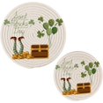 thumbnail image 7 of SKYSONIC Saint Patricks Day Pot Holders Trivets, 2 Pcs Heat Resistant Trivets,Coins Shamrock Feet Cotton Thread Weave Mats for Hot Pads Pans Pot Bowl Teapot for Kitchen Decor, 7 of 7