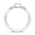 thumbnail image 2 of Rosec Jewels Lab Grown Diamond Designer Engagement Ring, EF-VS Quality - Ready To Gift, 925 Sterling Silver, US 4.00, 2 of 8