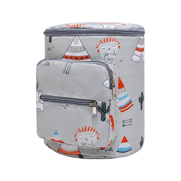 Bolsa de Cochecito de Bebé Cilíndrica Ligera para Paraguas, Cocina de Bebé, Bolsa de Almacenamiento de Moda, Bolsa de Almacenamiento Ligera para Leche, Bolsa de Almacenamiento de Leche
