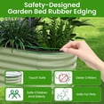 thumbnail image 4 of 6.5X2X1.4 FT Raised Garden Bed for Outdoors - Galvanized Planter Raised Beds, Metal Planter Box for Vegetables,Flowers, Herbs, and Succulents(Light Green), 4 of 9