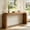 Brown, variant on Fnova 71" Farmhouse Console Table, Solid Wood Entryway Table Sofa Table with Curved Corners, for Hallway, Living Room, Behind Couch, Foyer