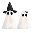 thumbnail image 6 of Cute Glowing Ghost Halloween Figurine – Black Outdoor and Indoor Decor with Glow-in-the-Dark Effect for Garden and Porch, 6 of 8