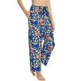 thumbnail image 2 of Naloa Cute Popcorn Print Women’s Ultra-Soft Comfy Pajama Lounge Pants with Pockets & Drawstring, 2 of 8