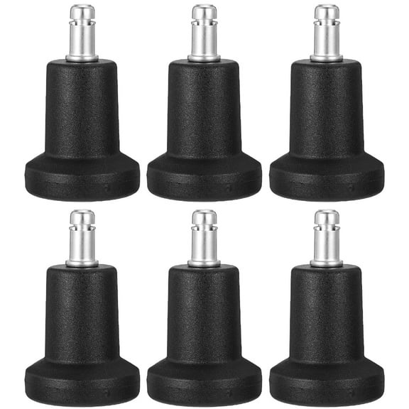 6Pcs Chair Casters with Plug in Pad Fixed Feet for Office Chairs Locking Wheels