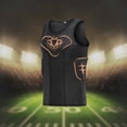 thumbnail image 2 of TUOYR Men Padded Compression Shirt Chest Rib Protector Vest for Football up to Size XXL, 2 of 7