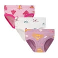 thumbnail image 2 of Spazoro Toddler Girls Briefs, Cartoon 3-Pack Soft & Comfy Cotton Underwear Panties for Girl Pink Size 1-8T, 2 of 3