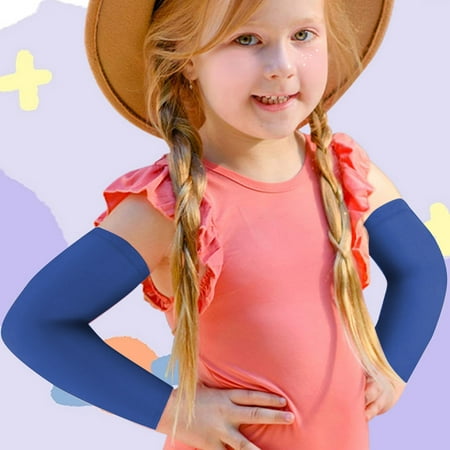 

Children s Sleeve Elastic Sunscreen Arm Sleeve Suitable For Children Outdoor Sports Arm Sleeve Bright Colors