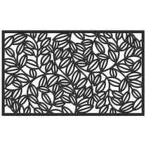 24 x 36 in. Lilac Vine Rubber Rectangular Doormat, Black