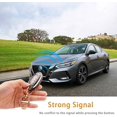 thumbnail image 4 of HAHDAXIA for Nissan Key Fob Cover 5 Buttons Soft TPU Full Covers Protection Key Case Shell with Bling Keychain Black Gold Fit for Nissan Altima Rogue Sentra Pathfinder Armada Maxima Murano (R, 4 of 6