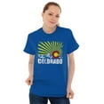 thumbnail image 4 of Colorado Mountain Pride CO State Flag Plus Size Crewneck Graphic Tee Shirt Brisco Brands 2X, 4 of 5