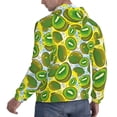 thumbnail image 6 of Kdxio Watercolor Kiwi Fruits Summer Print Mens Casual Hooded Collar Drawstring Hoodies Pullover Sweatshirts Casual Long Sleeve Shirts-Medium, 6 of 7