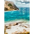 thumbnail image 2 of Saunders, Alonzo 15x18 White Modern Wood Framed Museum Art Print Titled - Seaside Views I, 2 of 4