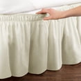 thumbnail image 4 of RGASUIJ Solid Color Bedding Elastic Bed Apron Dust Proof Bedspread Non Slip Bed Skirt Household Tool, 4 of 8