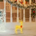 thumbnail image 4 of 3 uds. De renos navideños iluminados, ciervos centelleantes de Navidad, decoración de jardín al aire libre-AM, 4 of 5