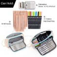 thumbnail image 2 of Grande Trousse à Crayons Pochette Multi-Emplacements Fournitures Scolaires pour Collège Lycée Bureau Adolescente Fille Adulte Rangement Simple à Carreaux, 2 of 6