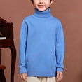 thumbnail image 2 of Diufon Little Kids Sweaters Toddler Baby Boys Girls Turtleneck Long Sleeve Thickened Warm Pullover Knitwear, 2 of 3