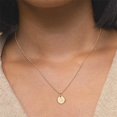thumbnail image 3 of F Collar con inicial de oro, colgante con letra grabada, joyería, regalo de Navidad, mamá, 3 of 4