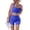 A1 Blue, variant on Women 2 Piece Workout Sets Seamless Ribbed Crop Tank High Waist Shorts Yoga Outfits Yoga Outfit Biker Shorts Leggings Sports Bra Gym Fitness Clothes Tracksuit Gym Active Wear Outfits Brown