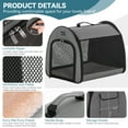 thumbnail image 3 of PETSFIT Soft Dog Crate, Dog Crate Travel - 30 Inch Lightweight, Roomy, Easy to Set Up, Portable Pop Up Dog Carrier with Thick Mat, Sturdy Portable Dog Crate, Grey,Large, 3 of 8