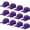 Purple, variant on Wholesale 12-Pack Baseball Cap Adjustable Size Plain Blank Solid Color Purple