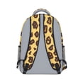 thumbnail image 3 of Leopard Print Backpack for School,Cute School Bag,Schoolbag with Adjustable Shoulder Straps & Padded Back,15.3"x11"x6.7", 3 of 5