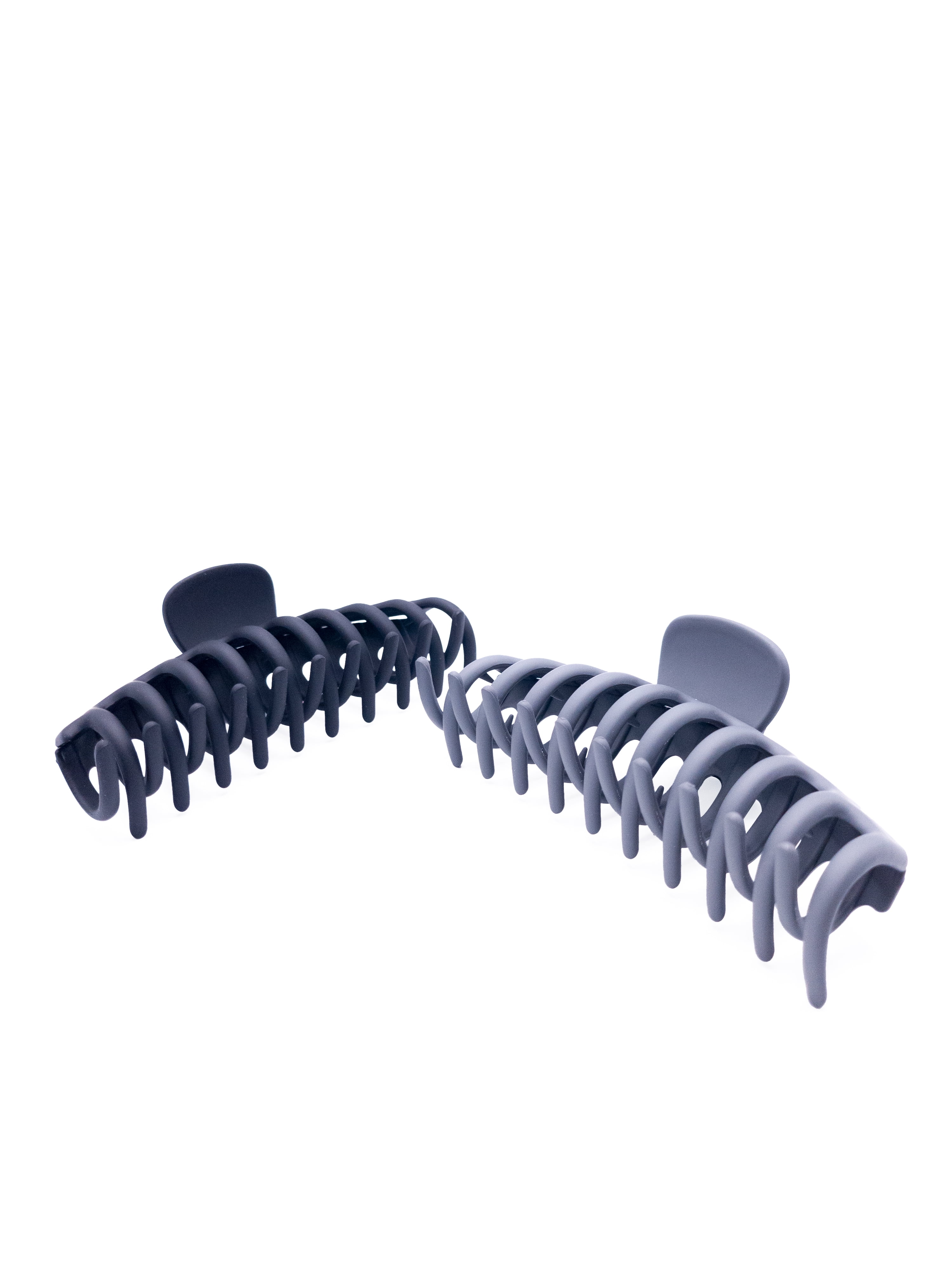 Time and Tru Women's Hair Claw Clip 2-Pack, Gray