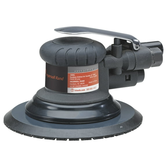 Ingersoll Rand 300G Random Orbital Air Sander, 6" Pad, 3/16" Orbit, 10,000 RPM, .2 HP