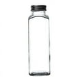 thumbnail image 5 of BalsaCircle 12 Clear 12 oz Square Storage Jars Refillable Glass Bottles Aluminum Caps Party Events Decorations, 5 of 8