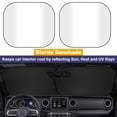thumbnail image 2 of Protector Solar para Parabrisas EcoNour de 2 Piezas para Jeep Wrangler JL JLU 2018-2025 / Jeep Gladiator 2020-2025, 2 of 7