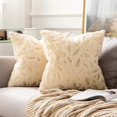 thumbnail image 1 of MIULEE Set of 2 Cushion Covers Cuddly Pillow Golden Feather Decorative Pillow, 1 of 5