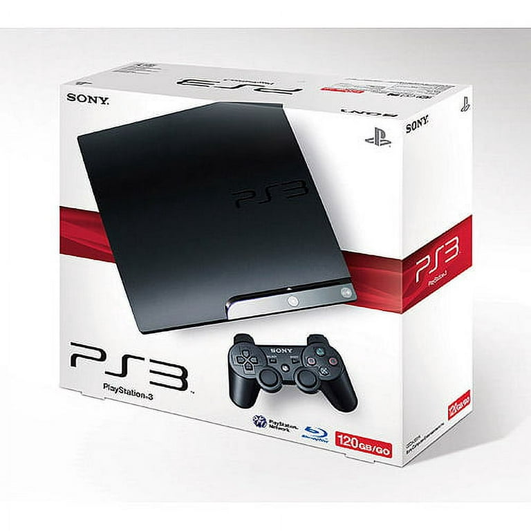 Sony PlayStation 3 Slim 120GB Black Console (CECH-2001A) - Walmart.com
