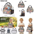 thumbnail image 5 of Kuiaobaty Colorful Leopard Print Backpack Set with Pencil Case for Boys Girls 17 Inch Backpack and Matching Lunch Bag Lightweight Bookbag and Lunch Box for School Camping, 5 of 7